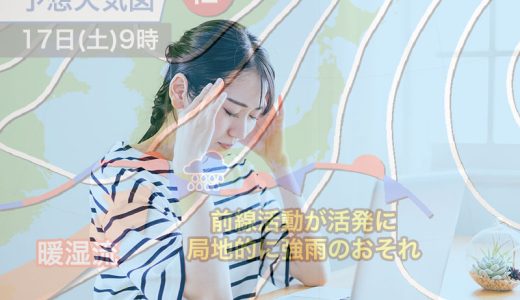 気圧が影響！！　6月に多い気象病対策